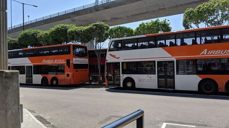 香港の２階建てバス
